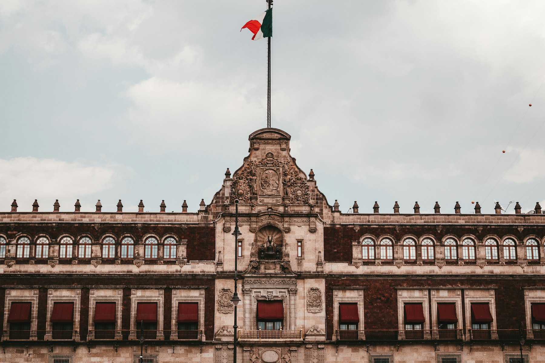 Historic architecture in a city square