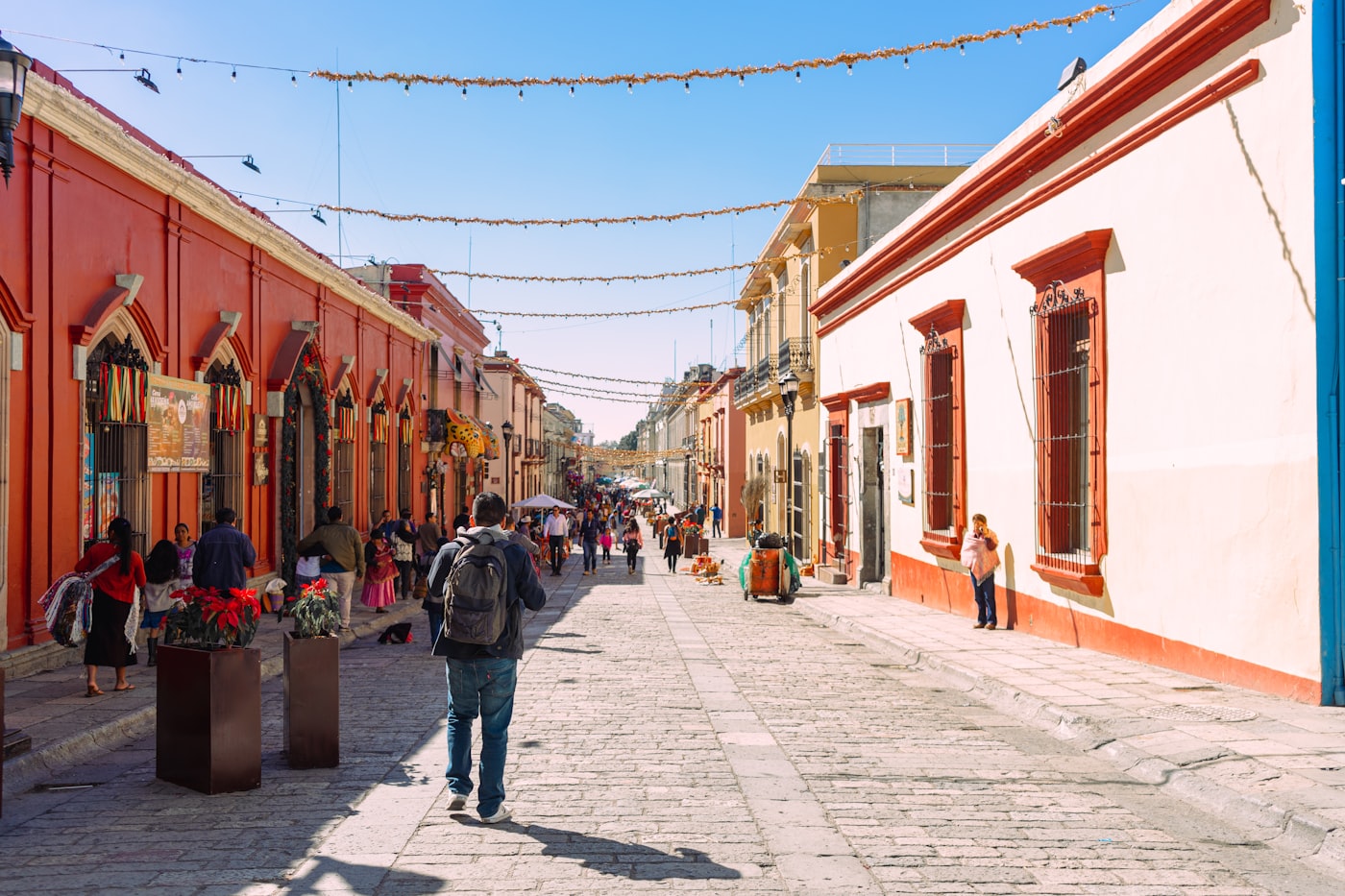 A soft neutral street scene